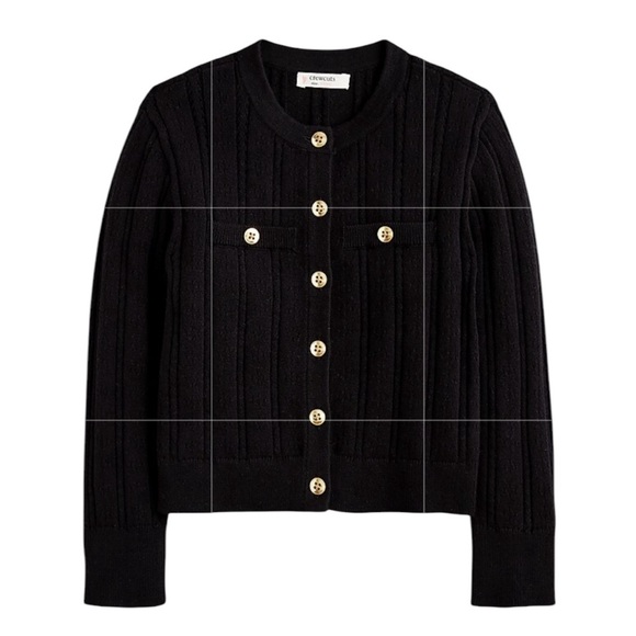 NEW CREWCUTS J. CREW Girls' pointelle-knit cardigan sweater Size XL / 12 - Picture 1 of 6